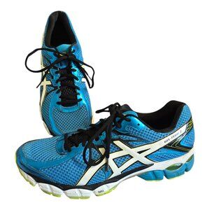 Asics Gel Flux 2 Sneakers Shoes T518N Blue & White Men's Size 14